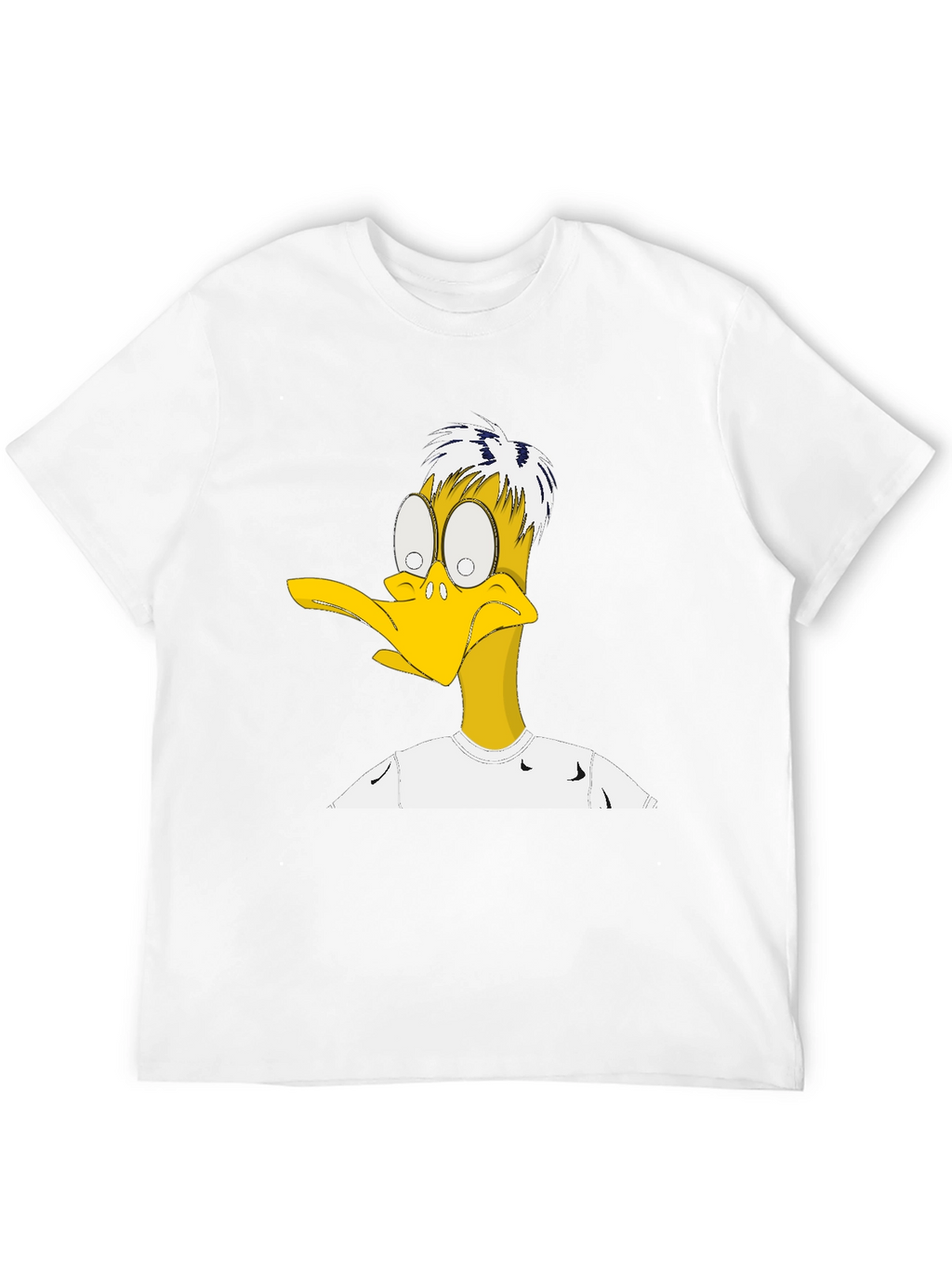 Funny Cartoon Duck Graphic T-Shirt