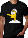 Funny Cartoon Duck Graphic T-Shirt
