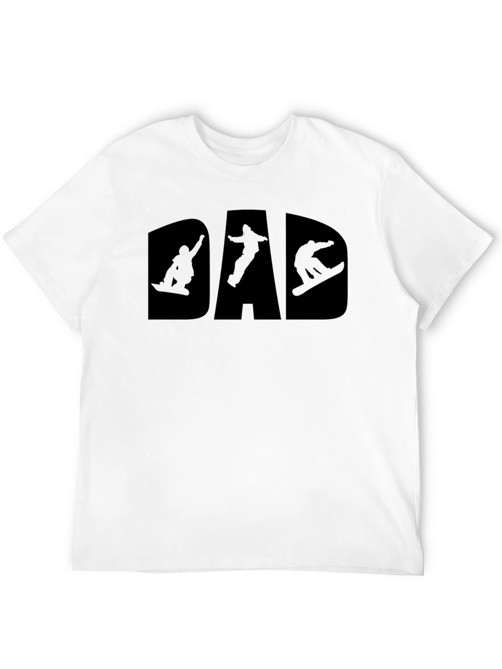 Snowboard Dad T-Shirt - Black Graphic Tee