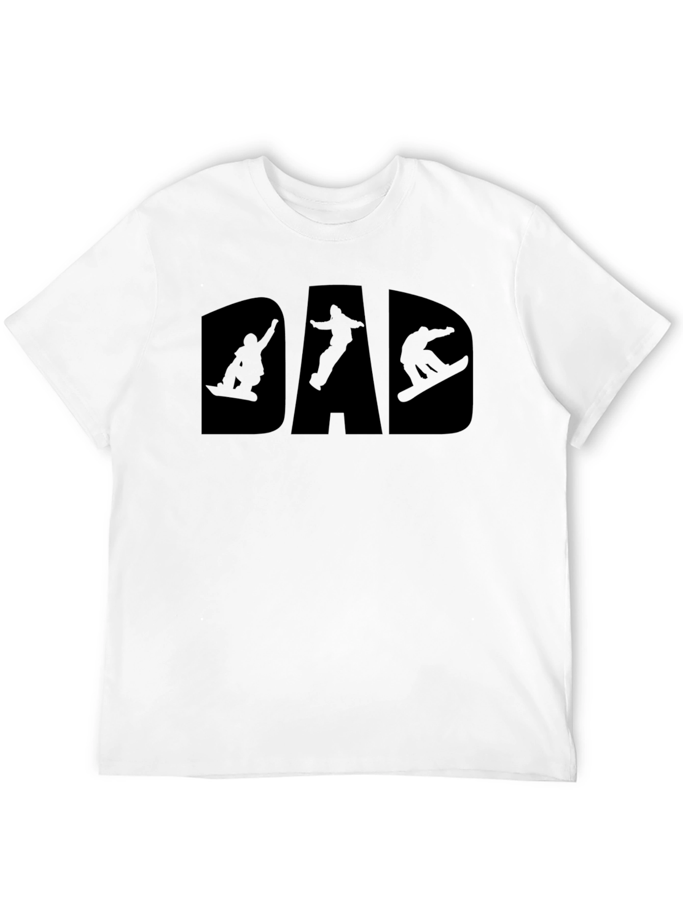 Snowboard Dad T-Shirt - Black Graphic Tee