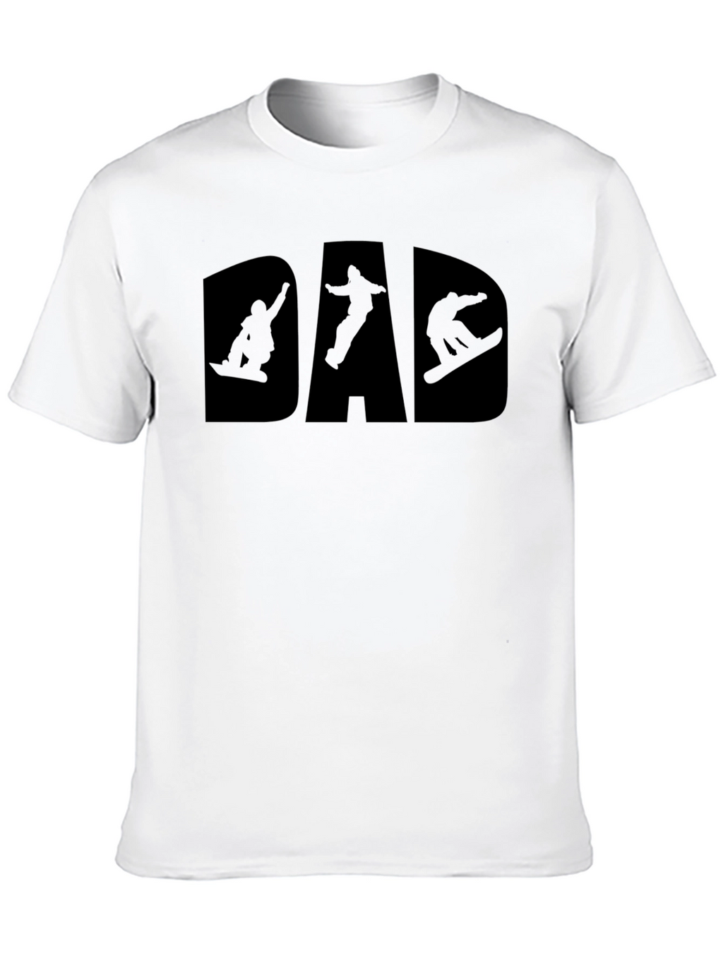 Snowboard Dad T-Shirt - Black Graphic Tee