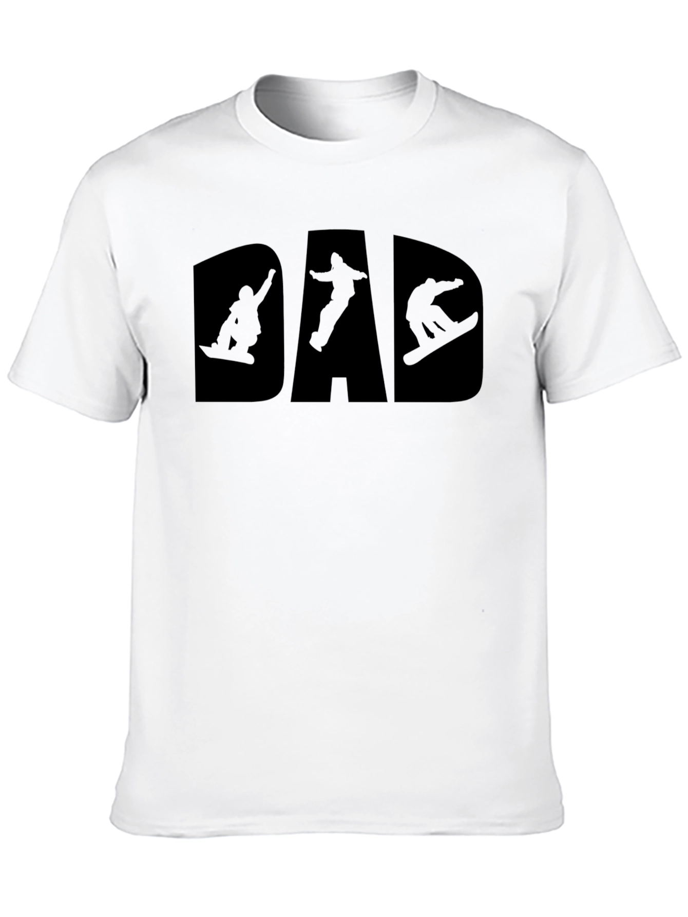 Snowboard Dad T-Shirt - Black Graphic Tee