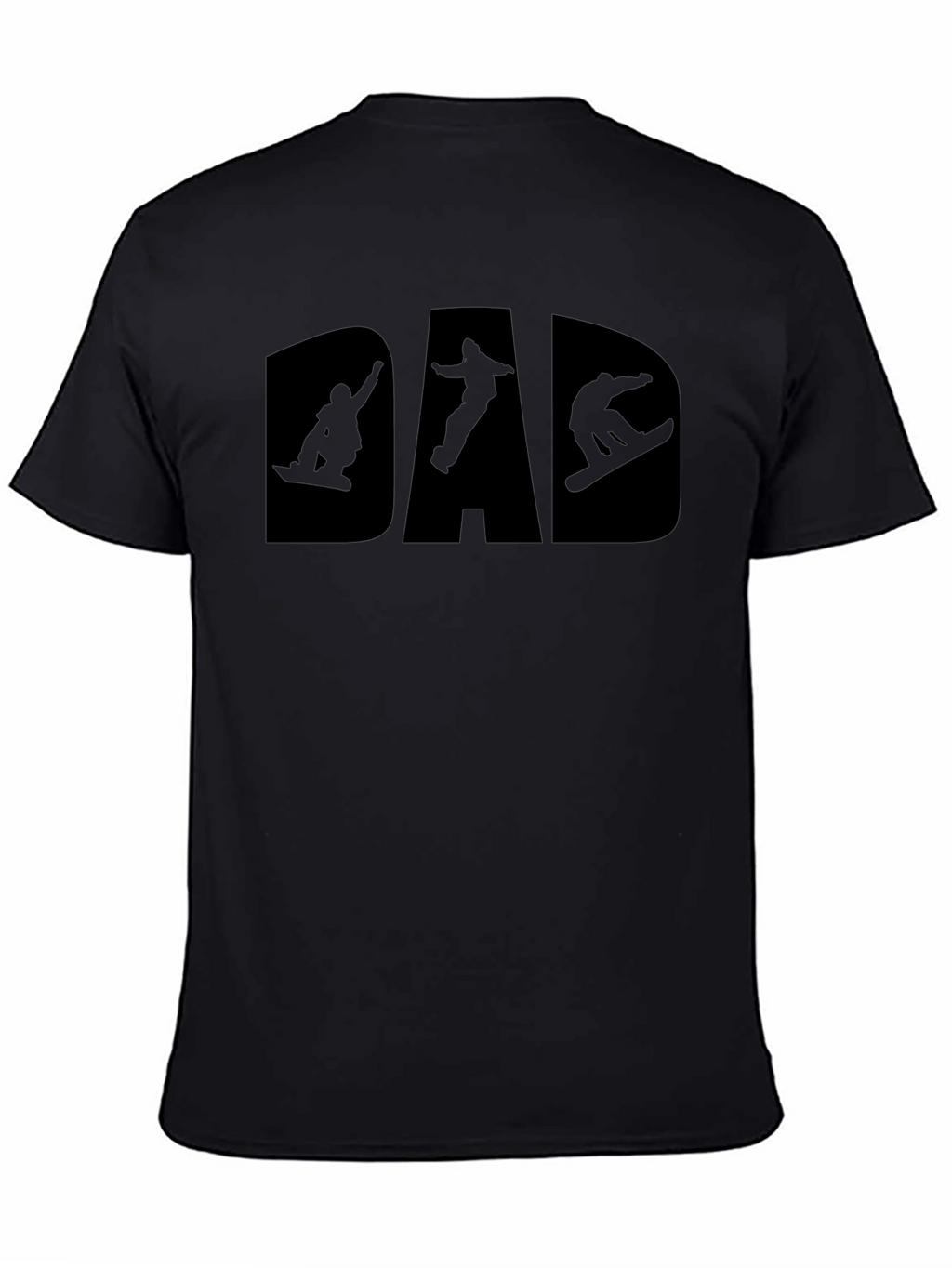 Snowboard Dad T-Shirt - Black Graphic Tee