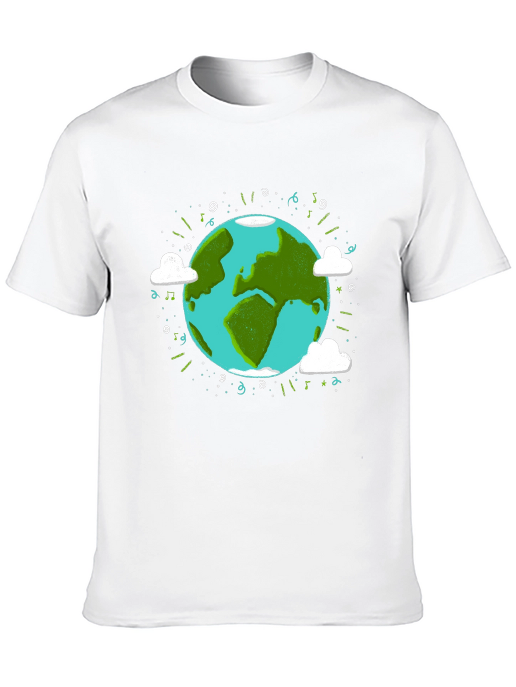 Earth Day Graphic Tee - World Illustration T-Shirt