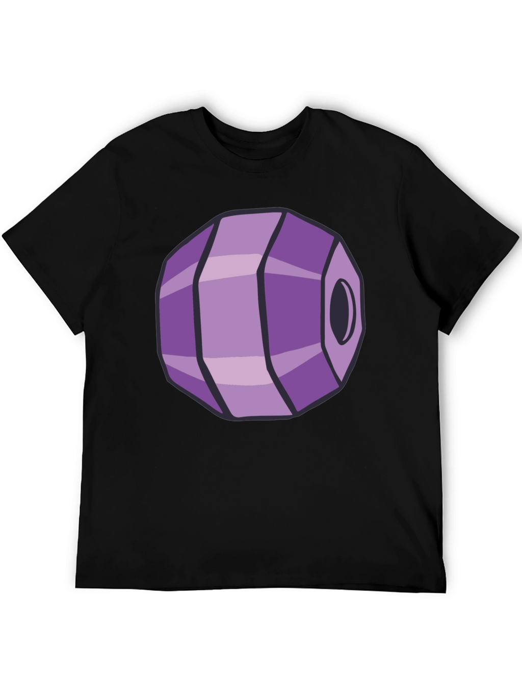 Geometric Purple Gem Graphic Tee