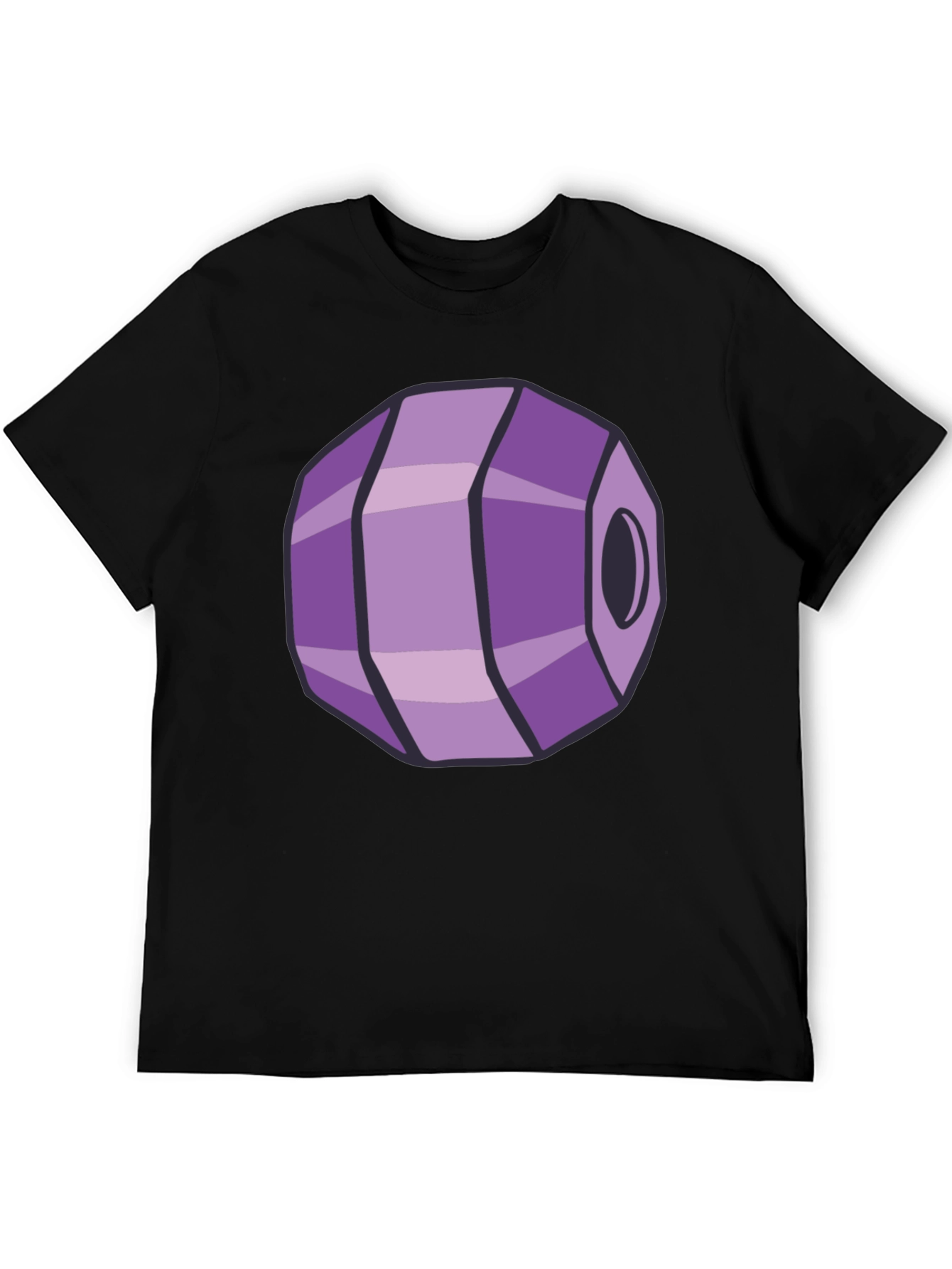 Geometric Purple Gem Graphic Tee