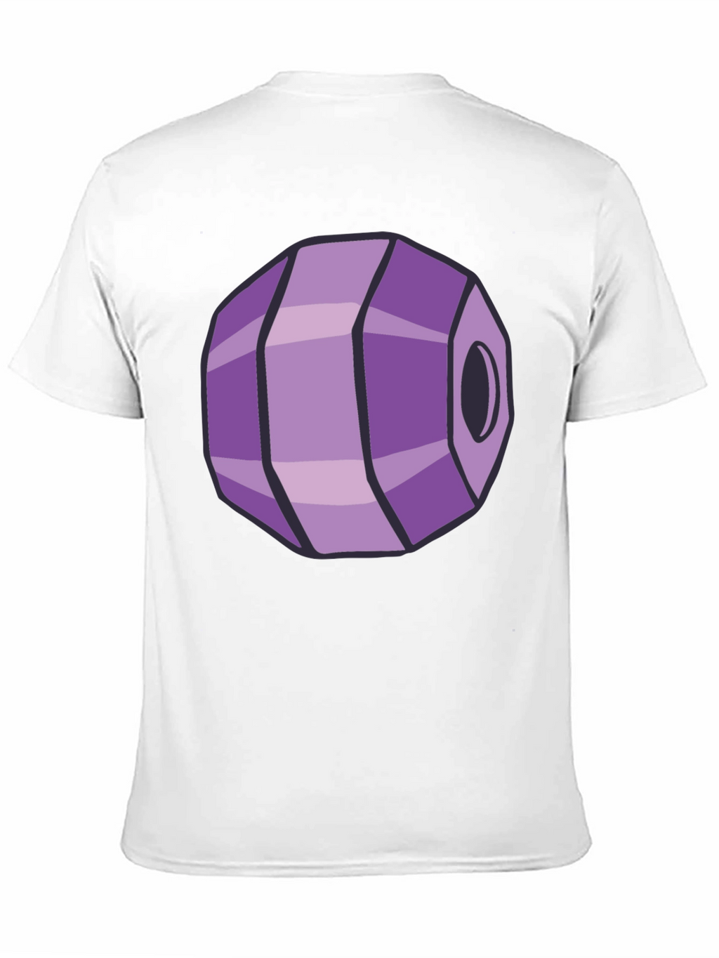 Geometric Purple Gem Graphic Tee