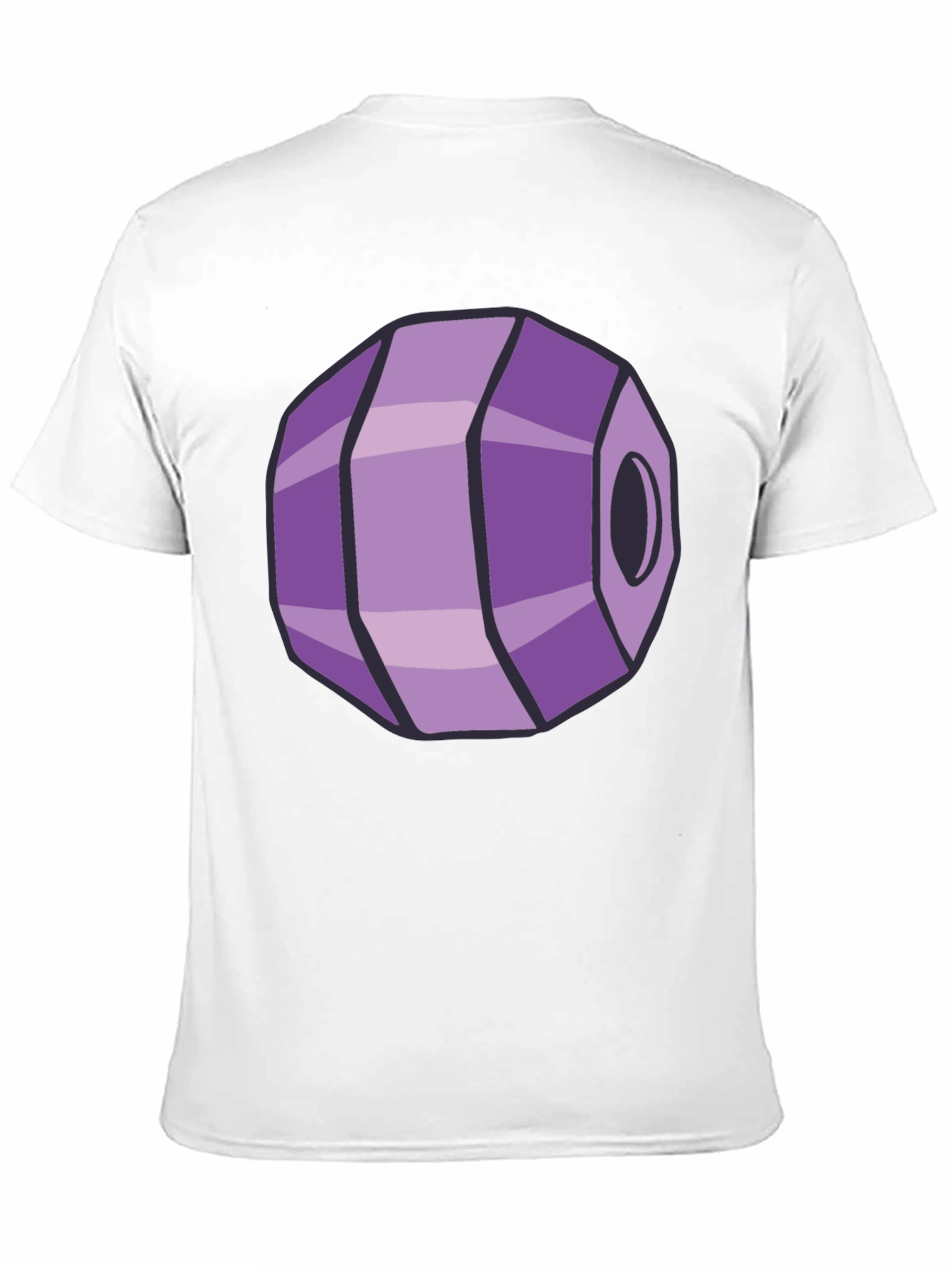 Geometric Purple Gem Graphic Tee