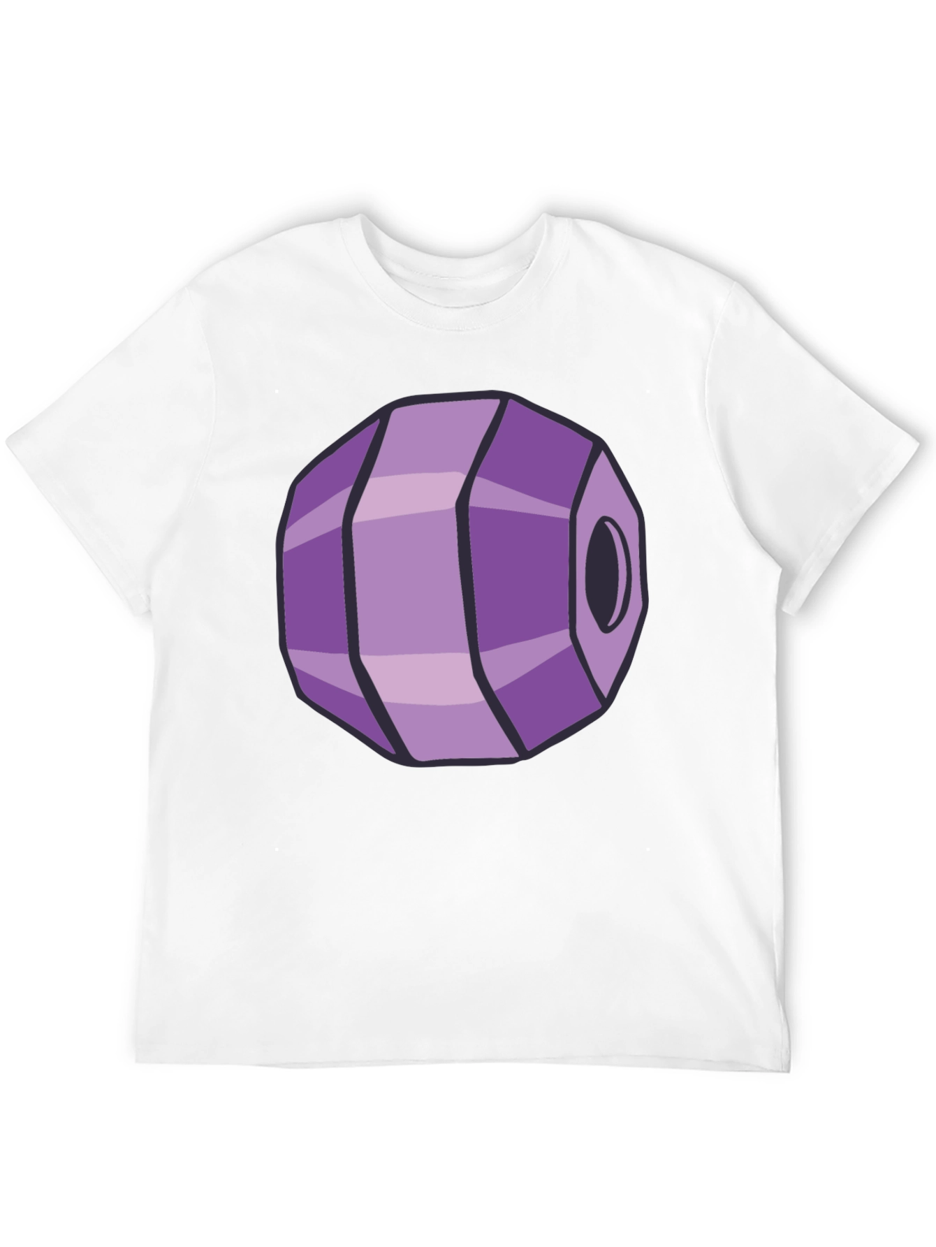 Geometric Purple Gem Graphic Tee