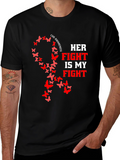 CHD Awareness Butterfly Ribbon T-Shirt