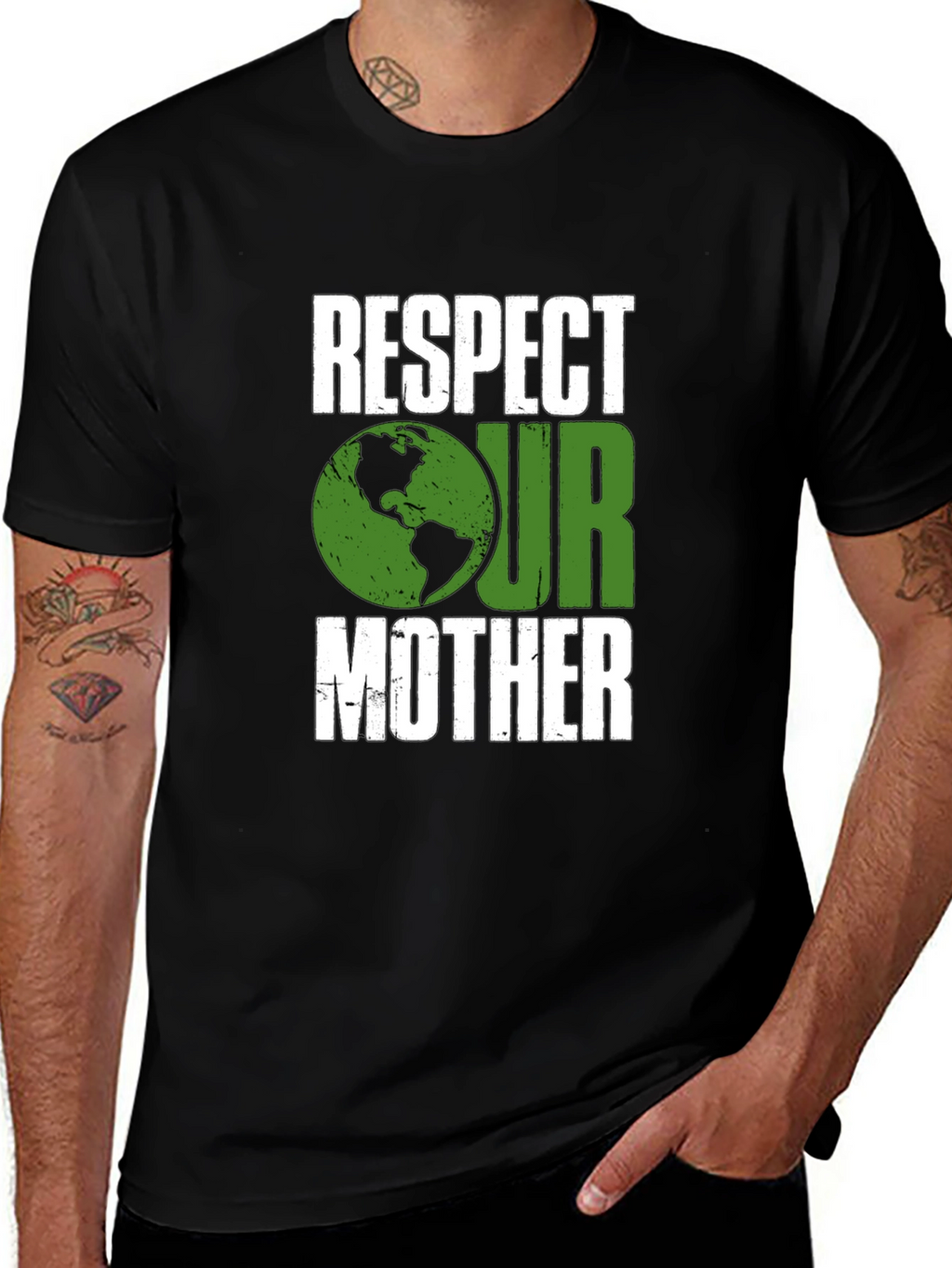 Respect Our Mother Earth Graphic T-Shirt