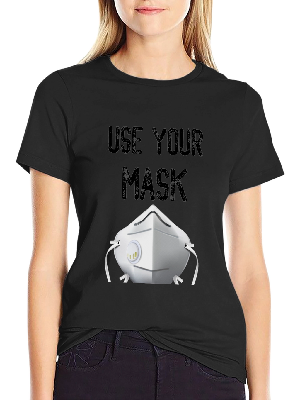 Use Your Mask T-Shirt Black Protective