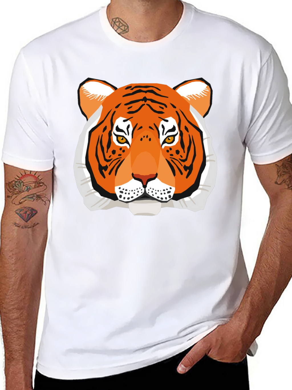 Tiger Graphic Tee - Bold Animal Print Shirt
