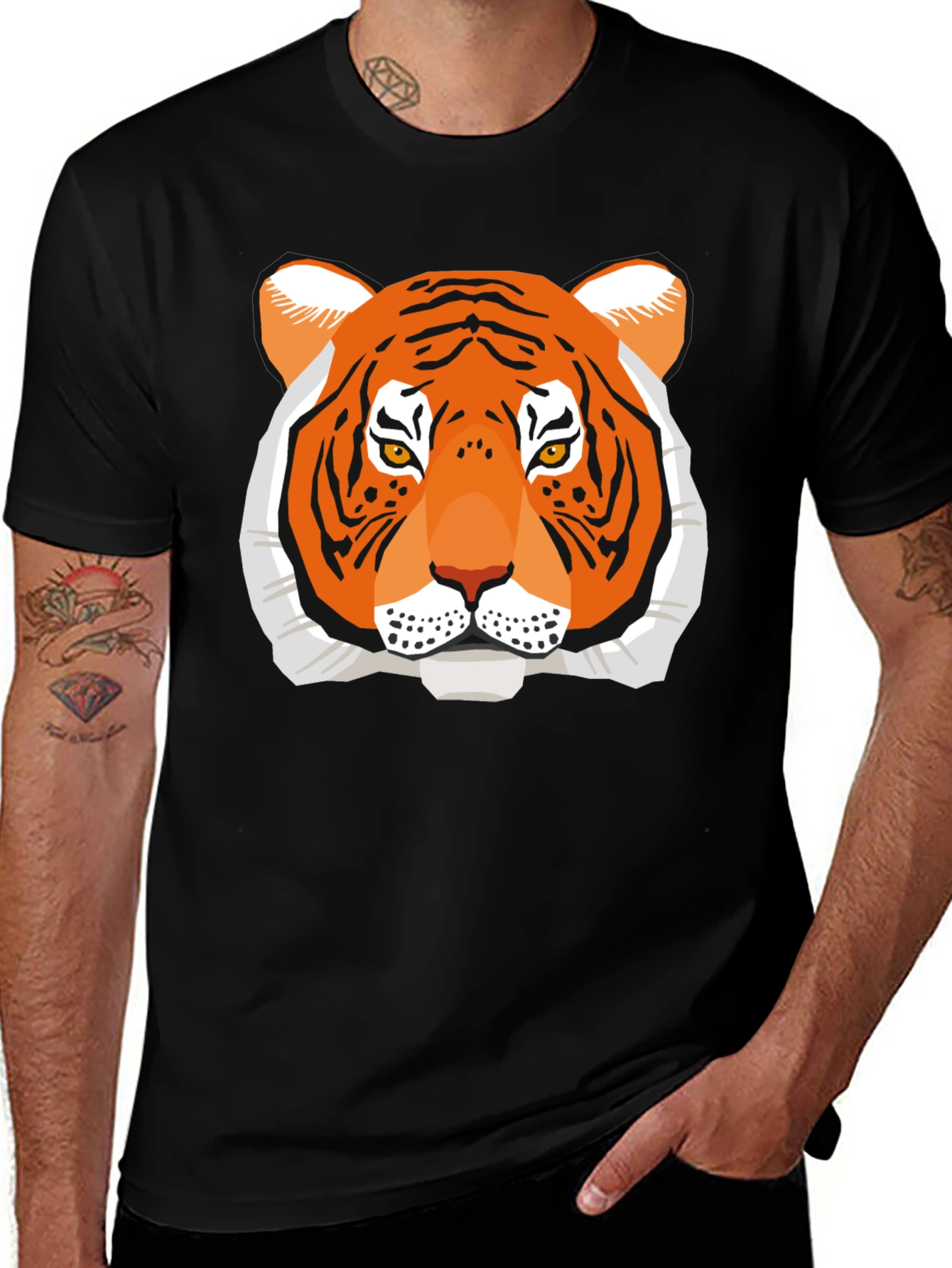 Tiger Graphic Tee - Bold Animal Print Shirt