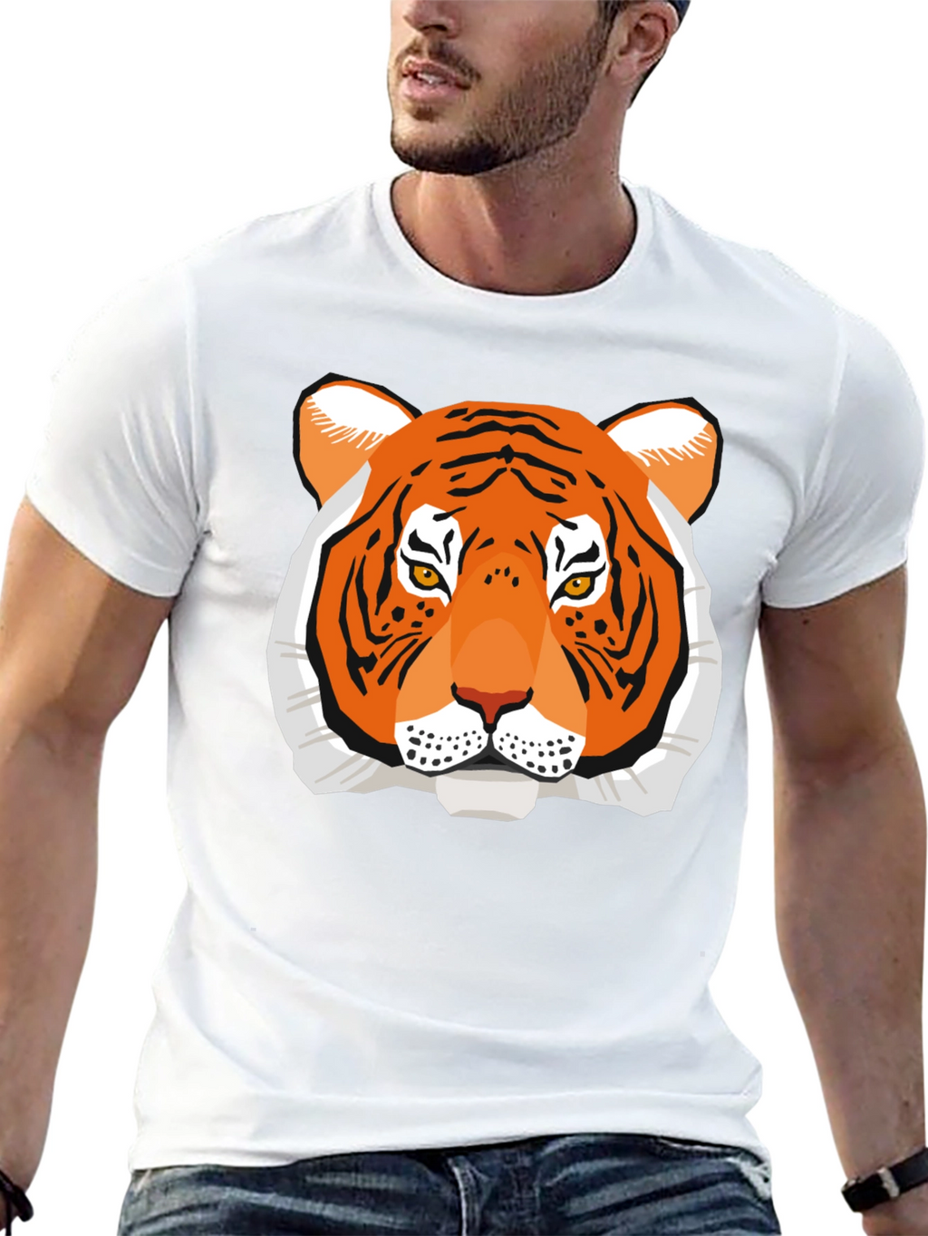 Tiger Graphic Tee - Bold Animal Print Shirt
