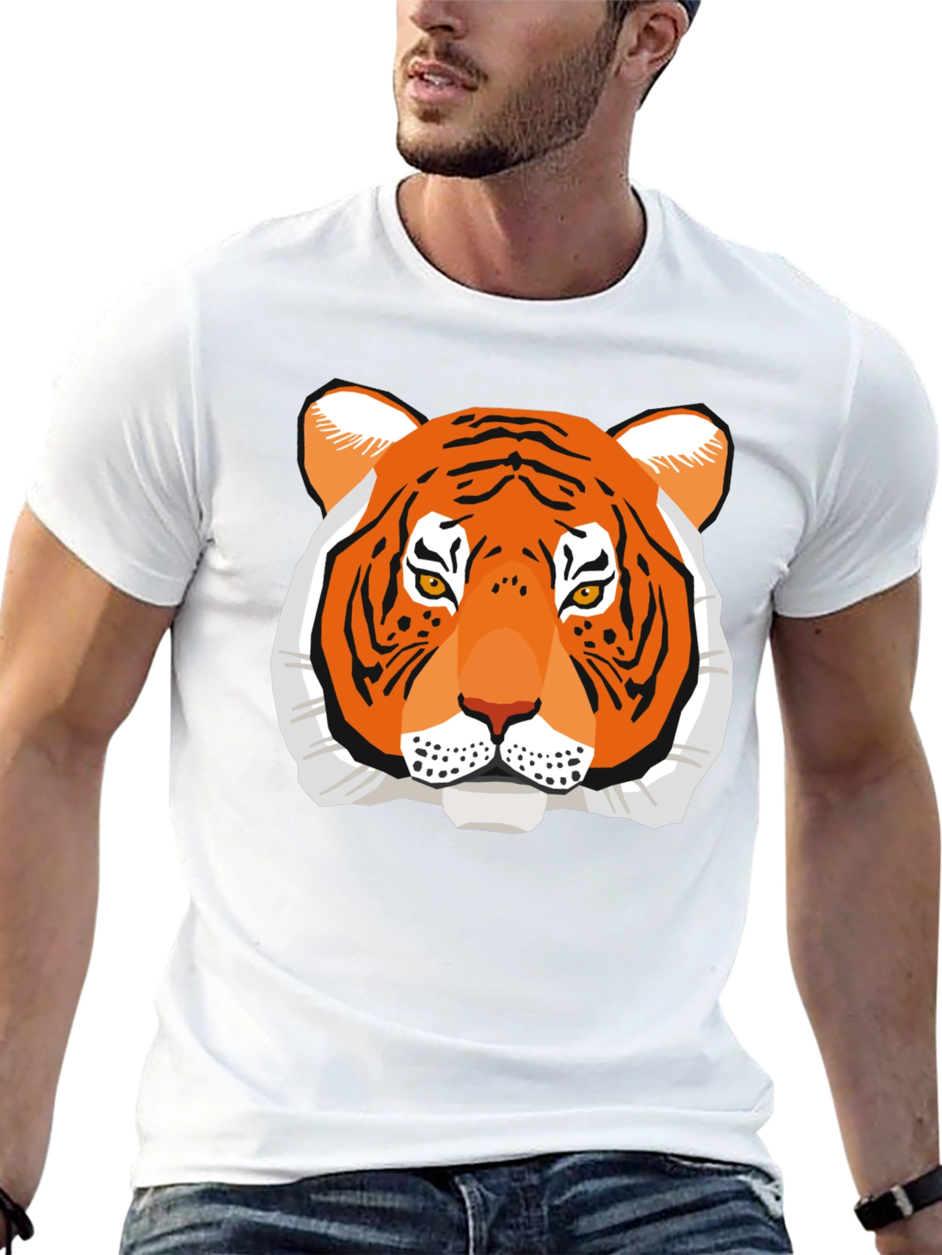 Tiger Graphic Tee - Bold Animal Print Shirt