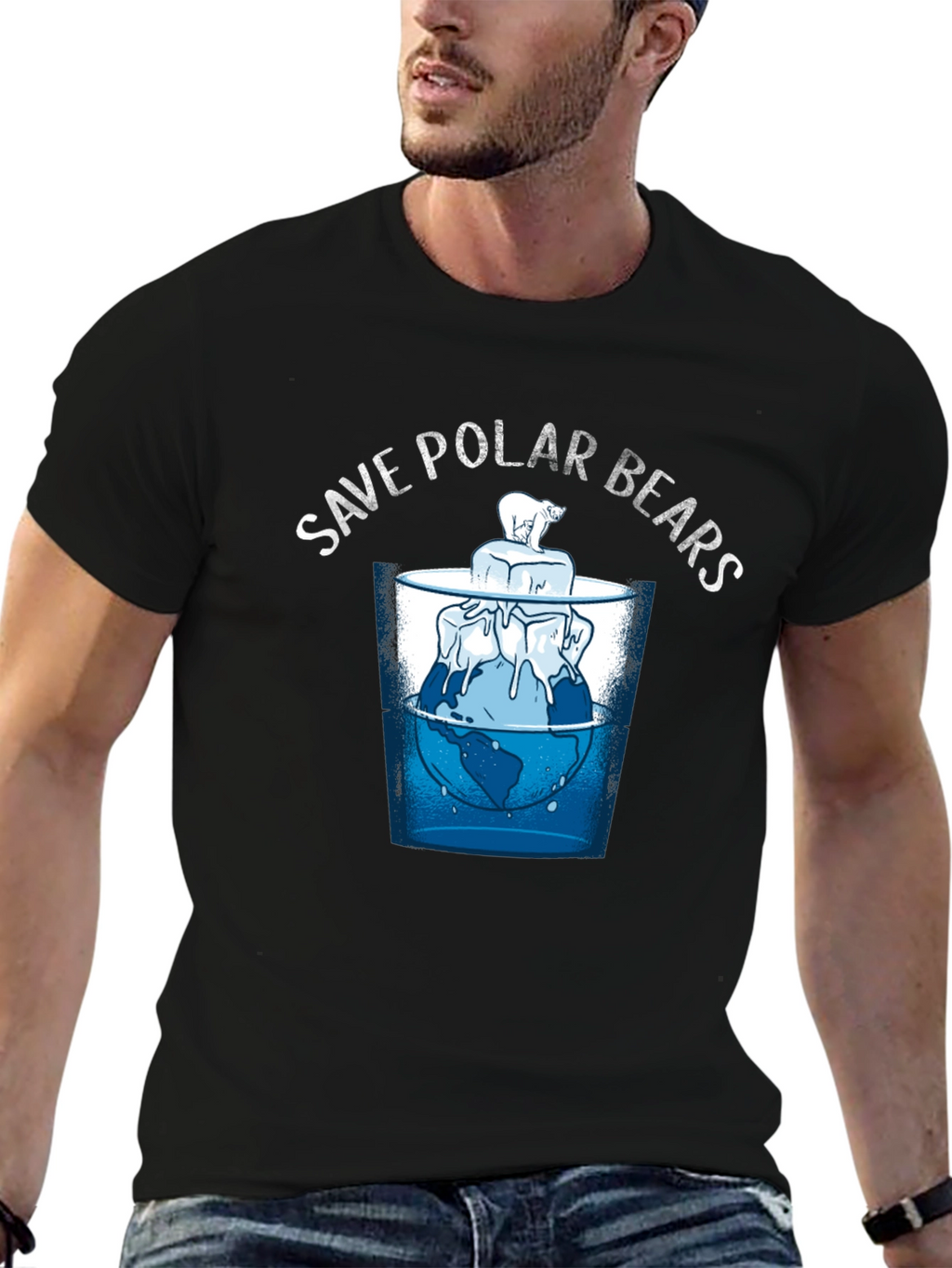 Save Polar Bears Graphic T-Shirt