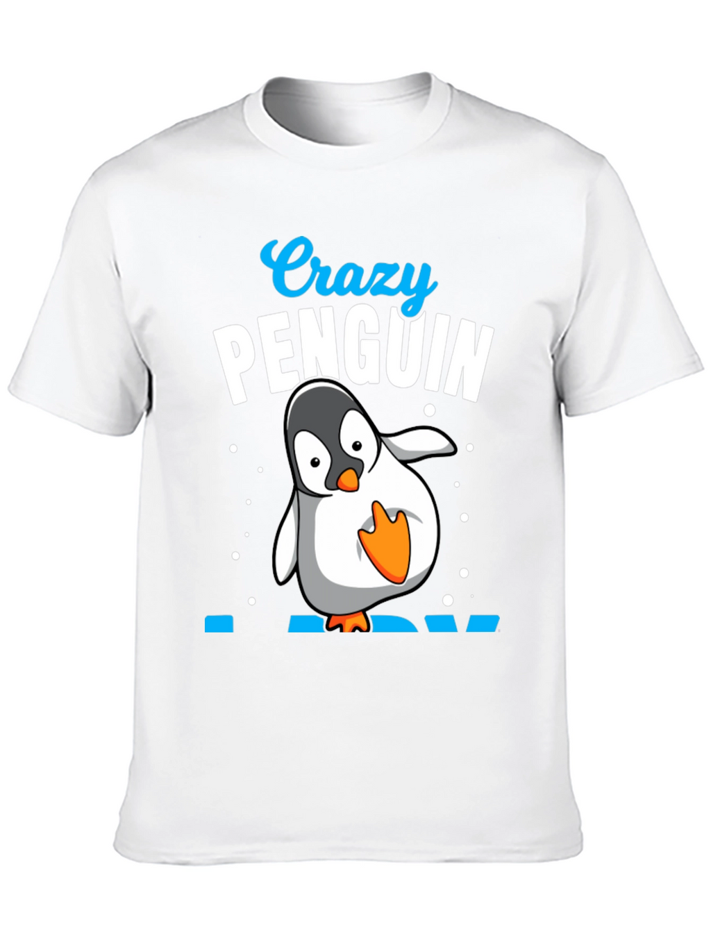 Crazy Penguin Dad Black T-Shirt