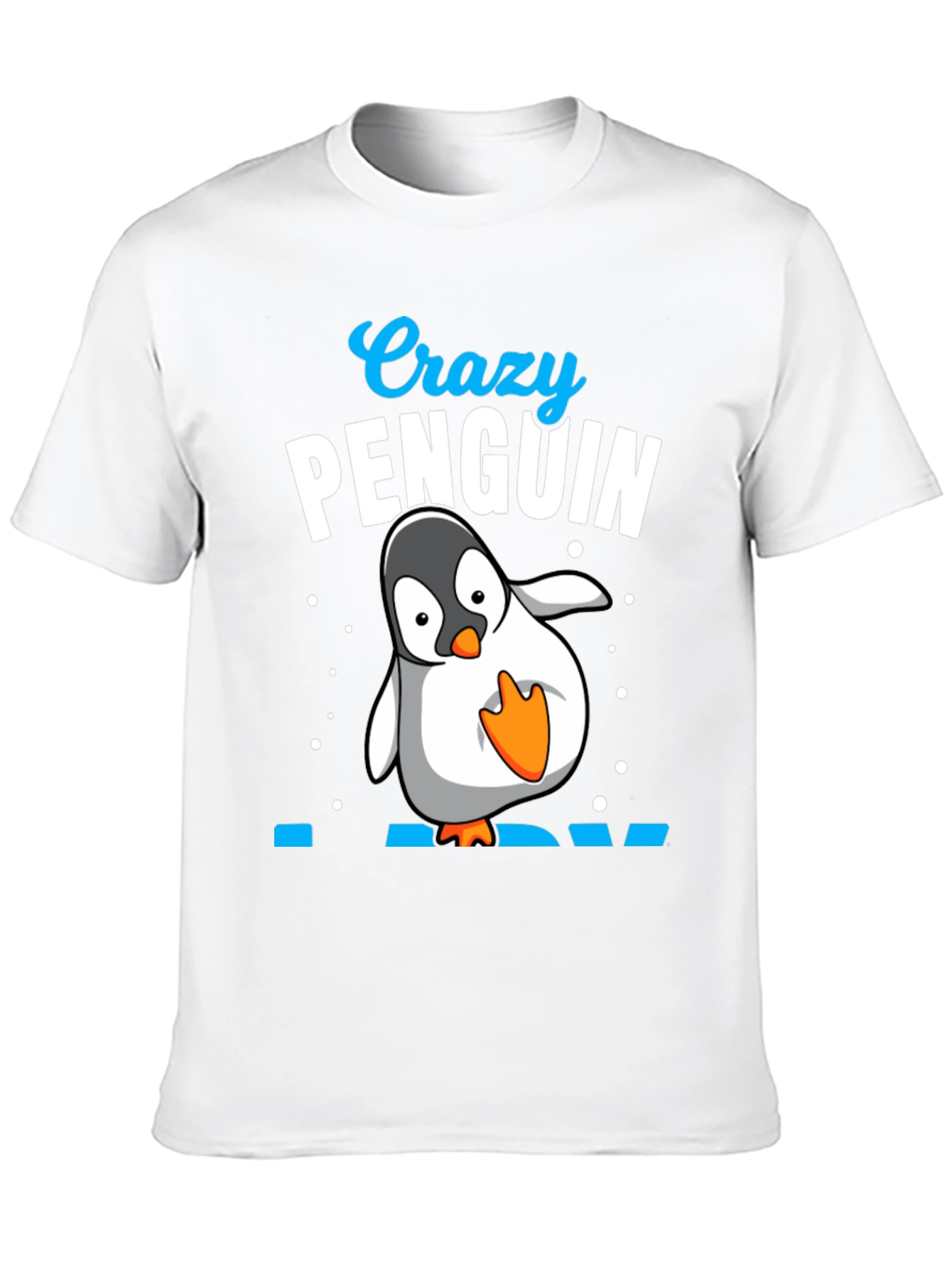 Crazy Penguin Dad Black T-Shirt