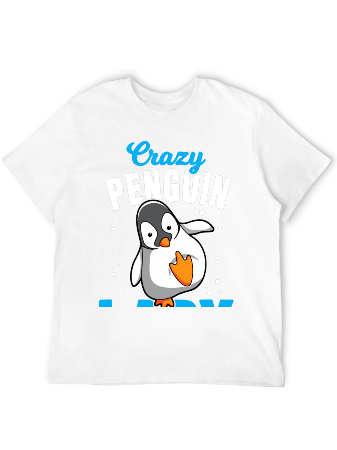 Crazy Penguin Dad Black T-Shirt