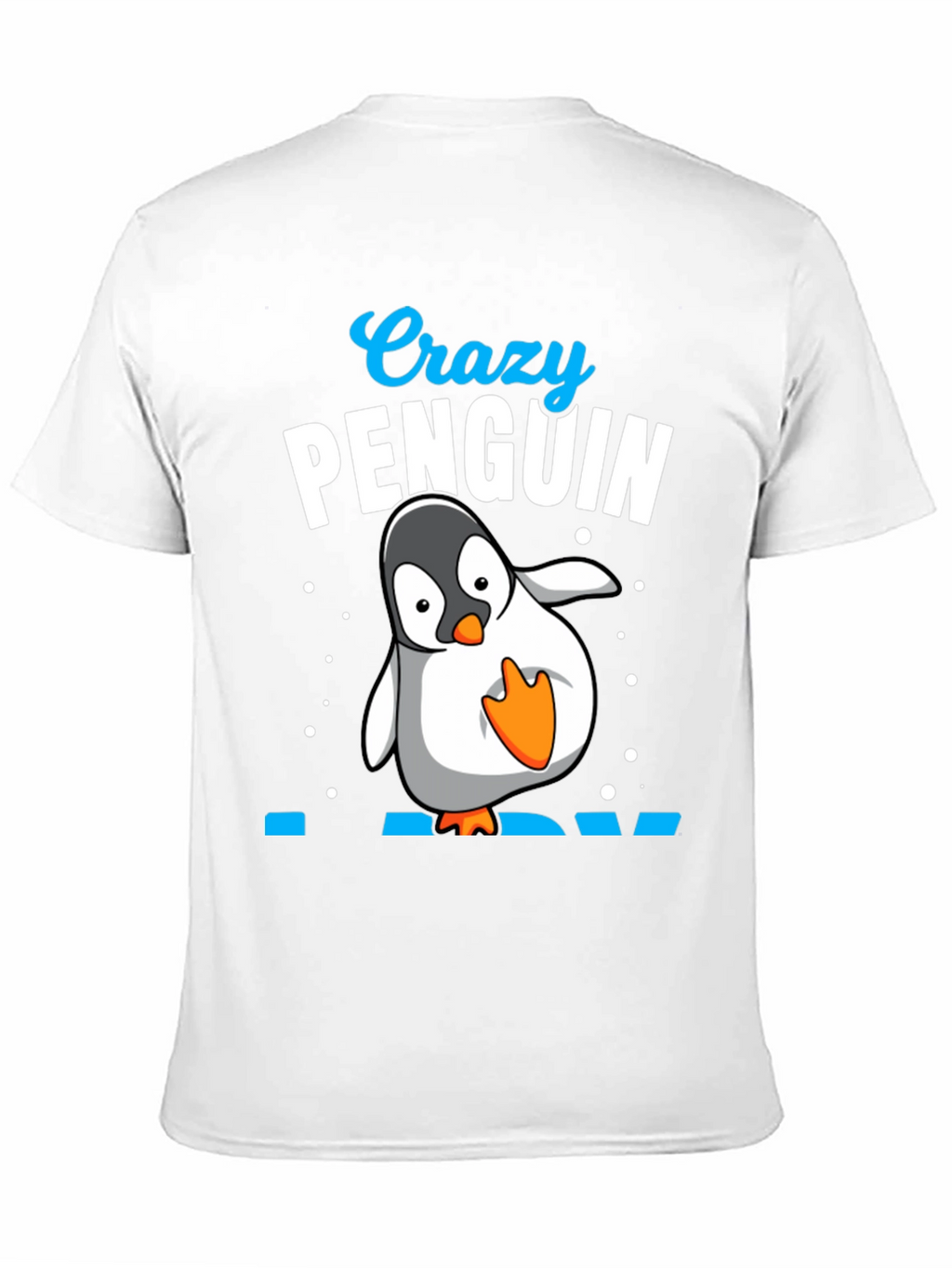 Crazy Penguin Dad Black T-Shirt