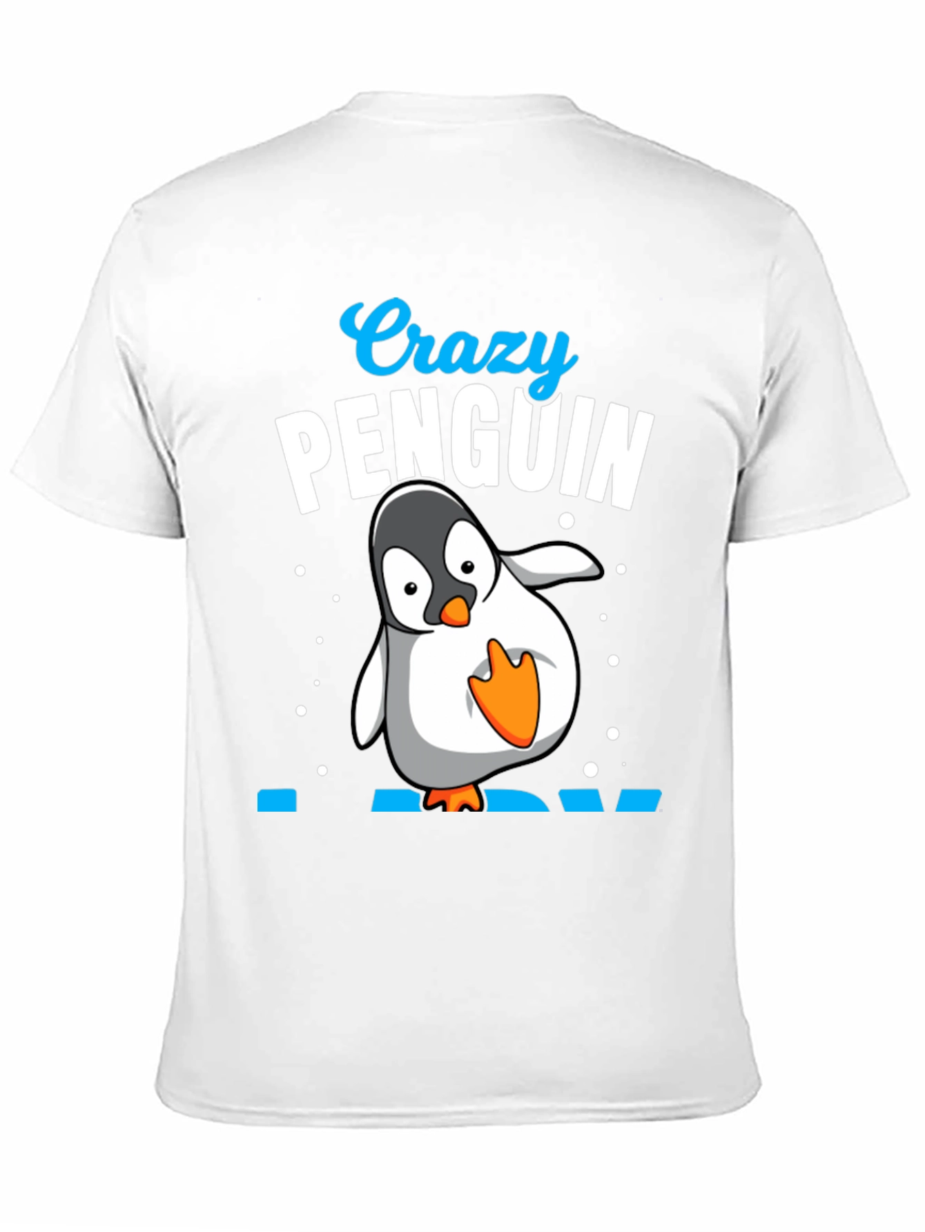 Crazy Penguin Dad Black T-Shirt