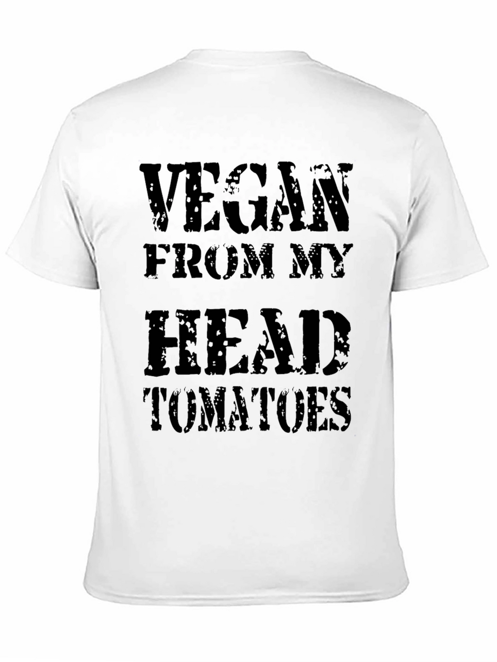 Vegan From My Head Tomatoes T-Shirt - Black