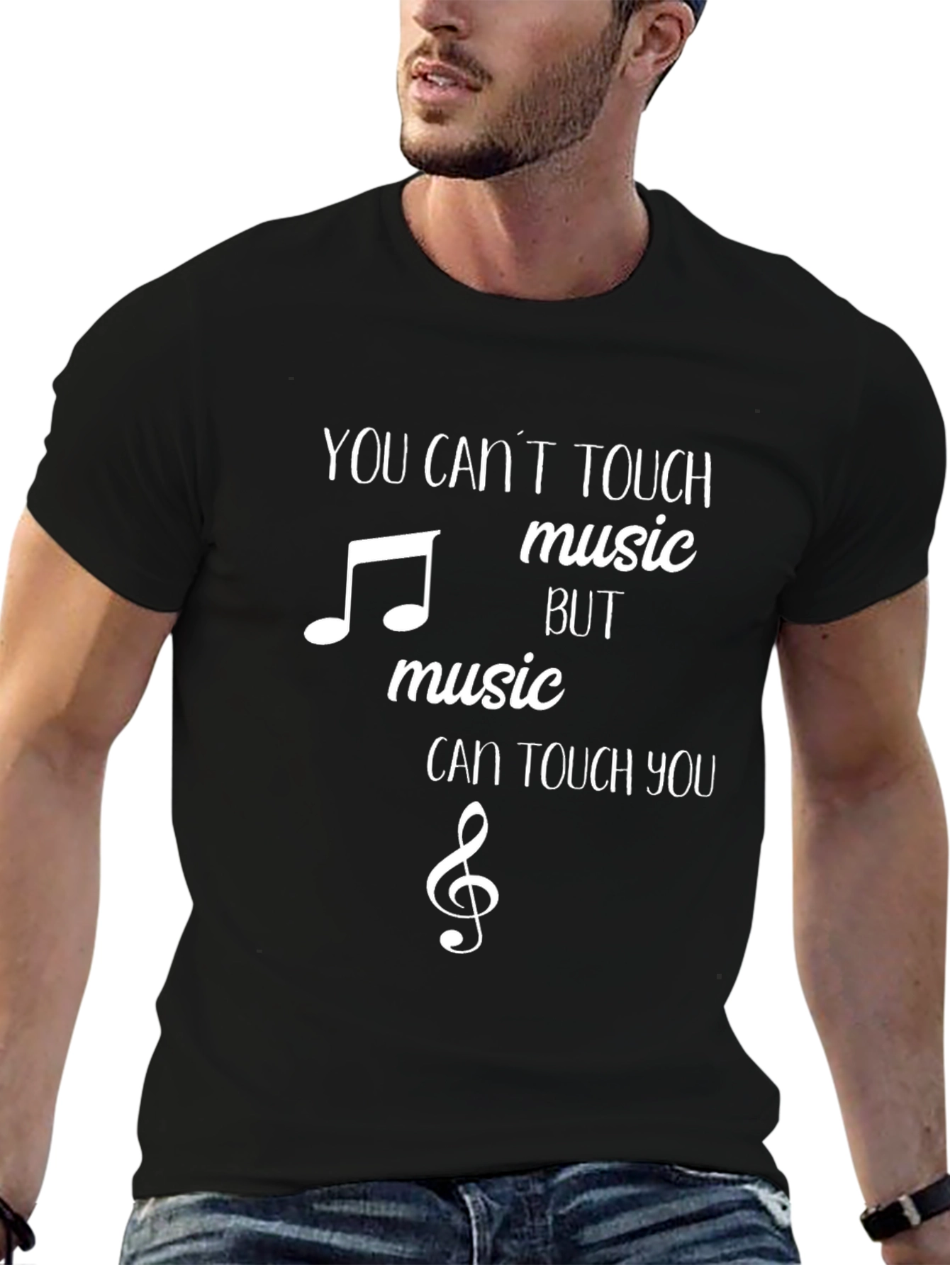 Music Inspired Graphic Tee - Black