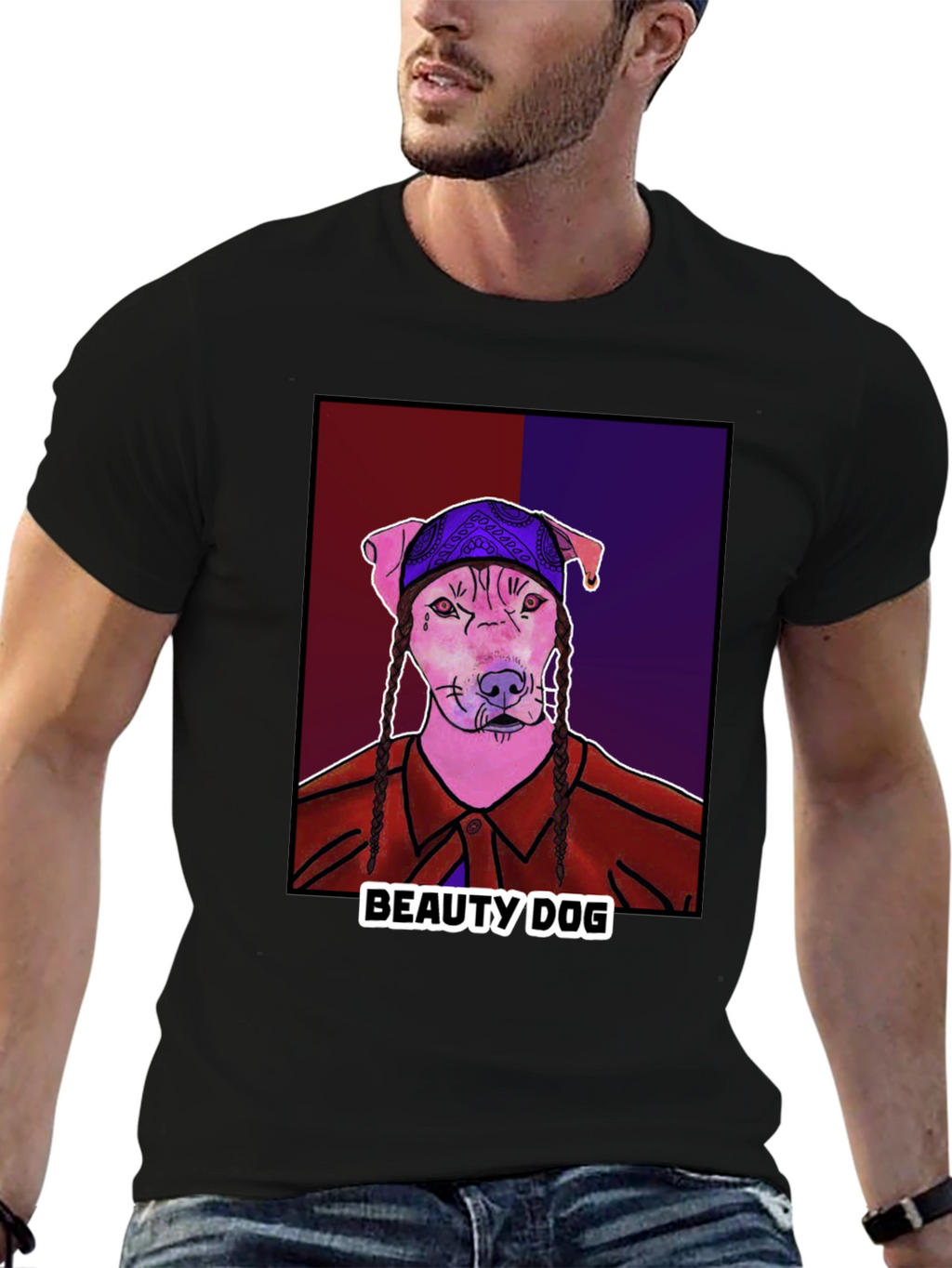 Beauty Dog Graphic T-Shirt