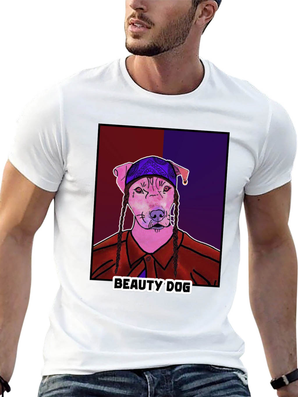 Beauty Dog Graphic T-Shirt