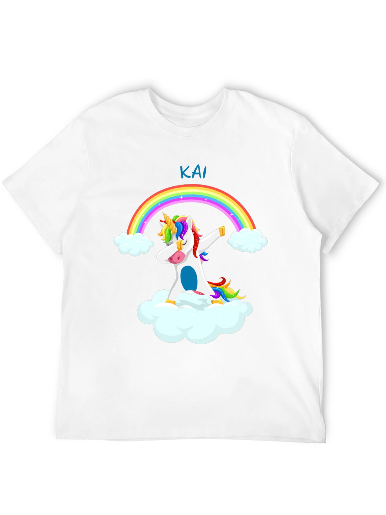 Unicorn Rainbow Dabbing T-Shirt - Kai