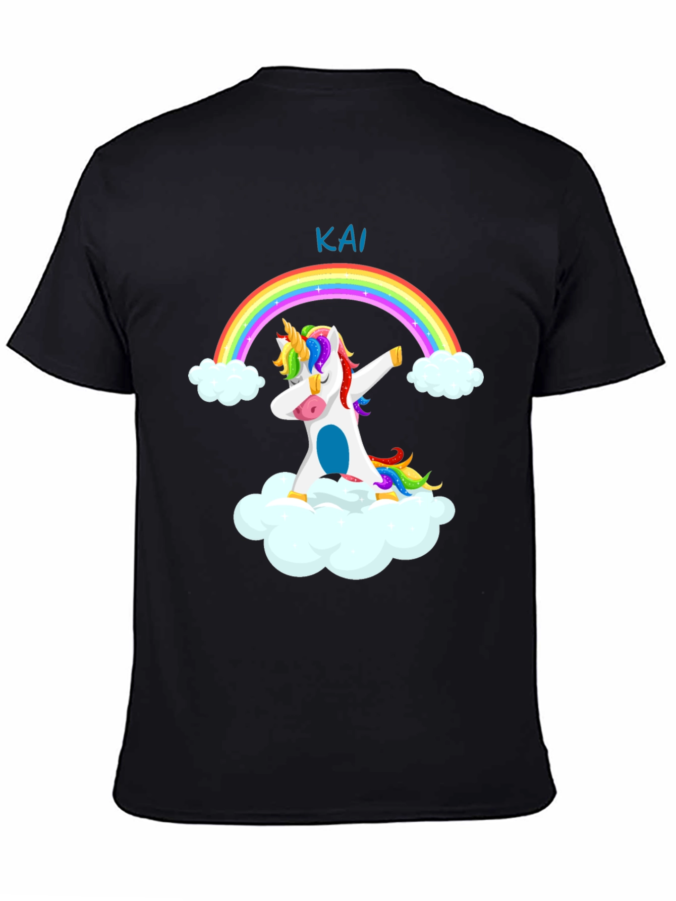 Unicorn Rainbow Dabbing T-Shirt - Kai