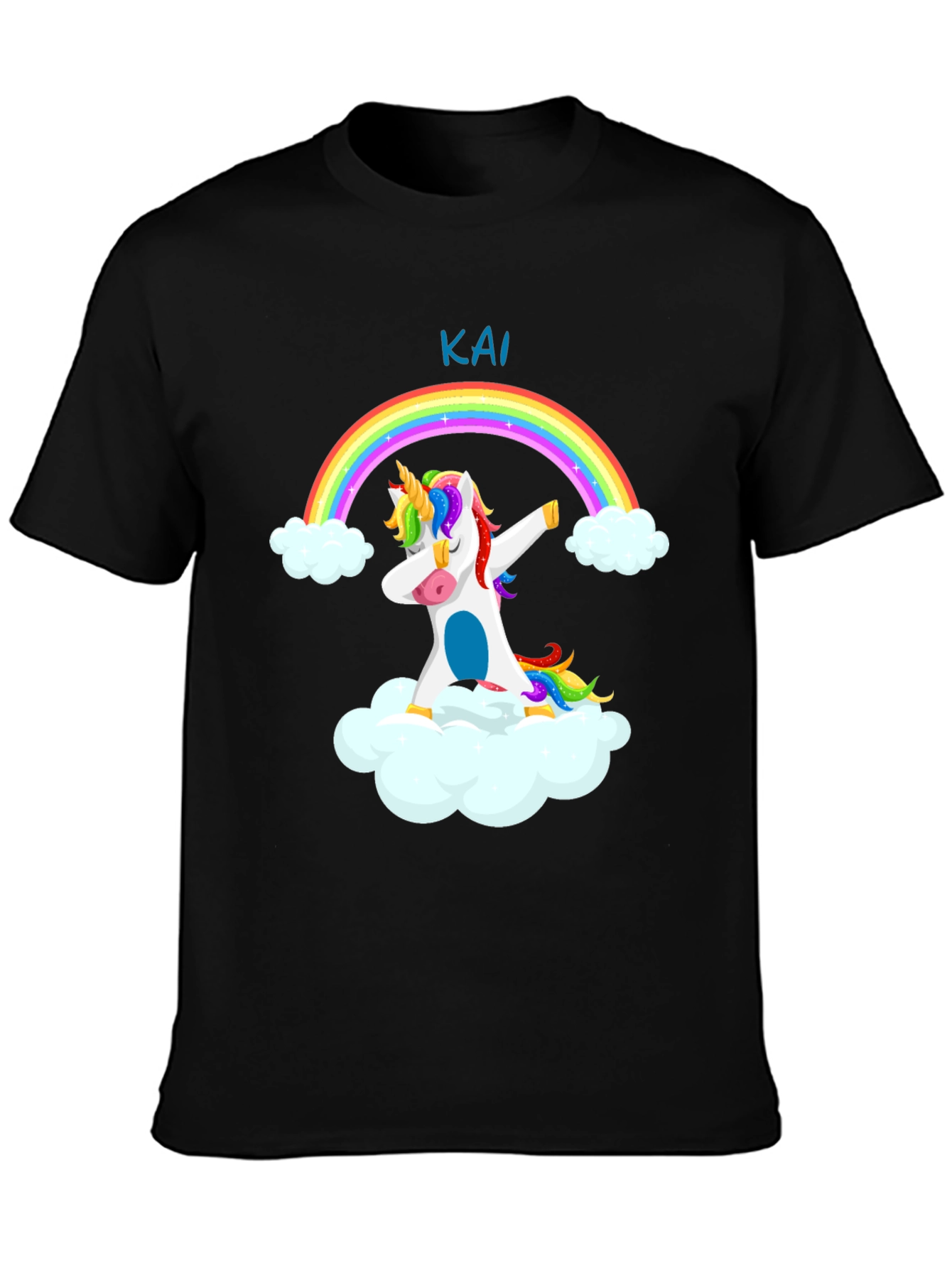 Unicorn Rainbow Dabbing T-Shirt - Kai
