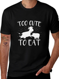 Cute Vegan T-Shirt - Too Cute to Eat