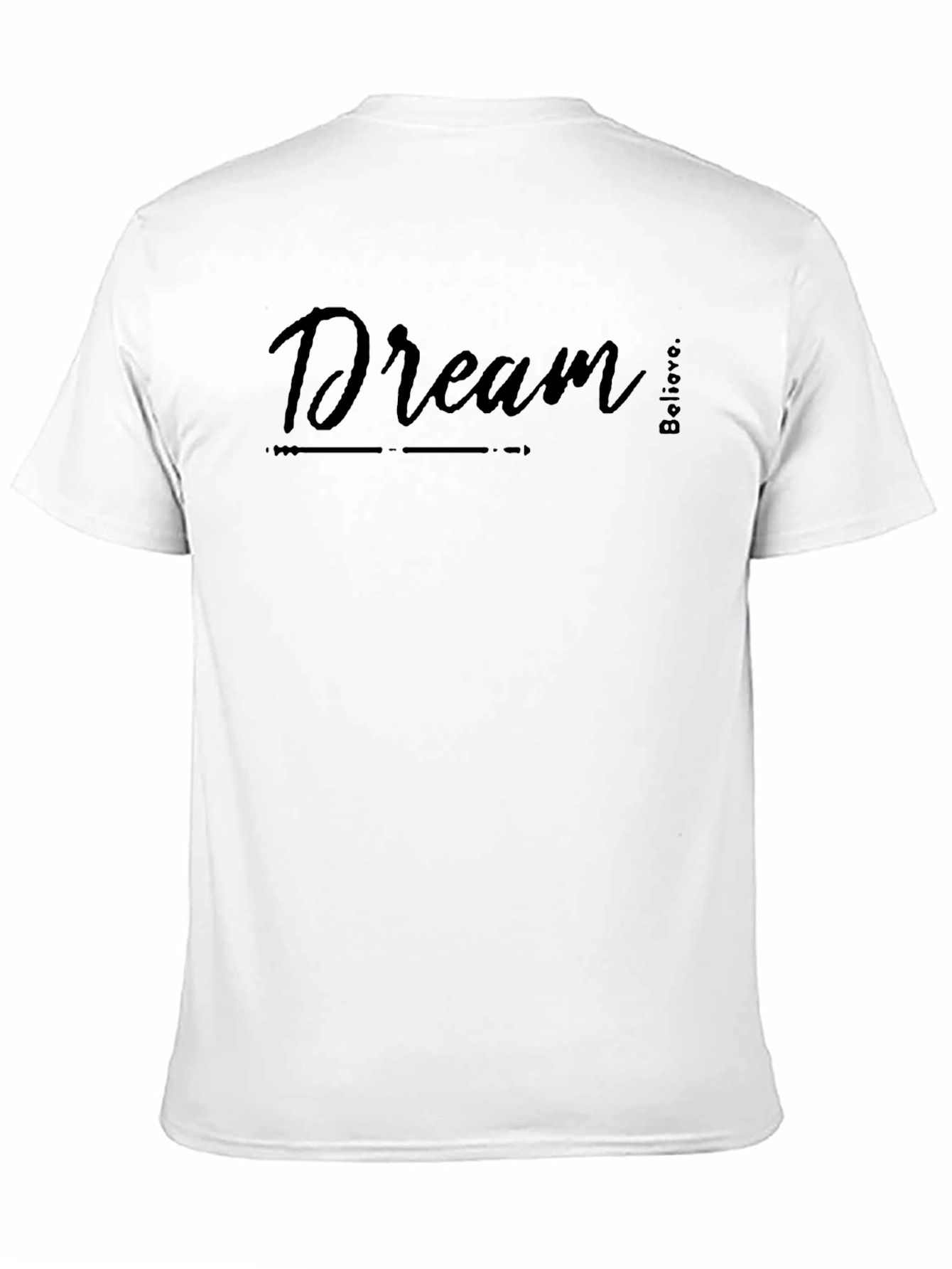 Dream Believe Black Graphic Tee