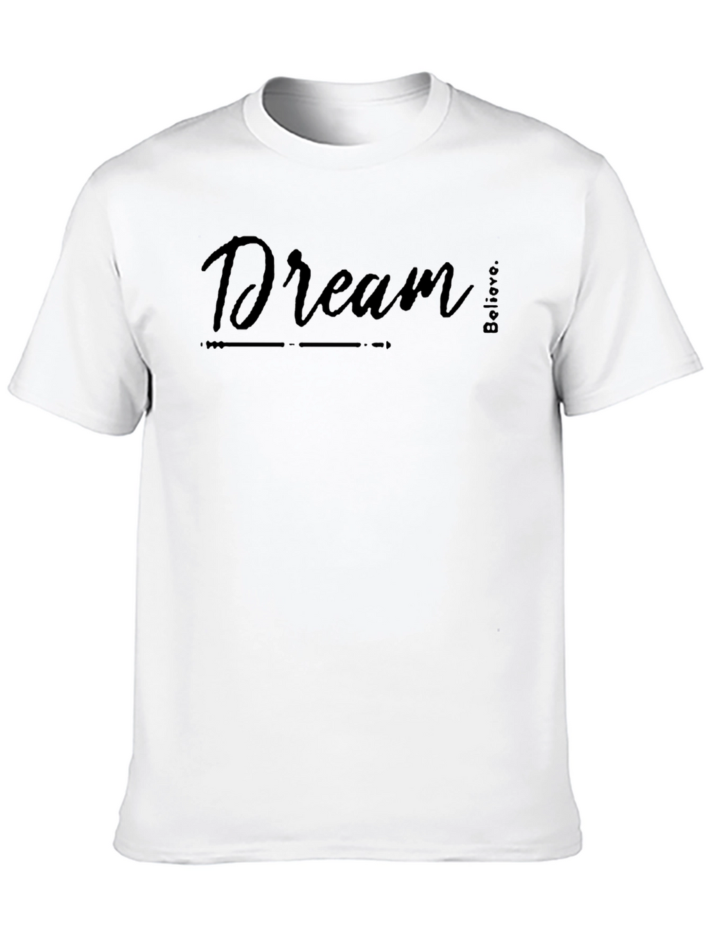 Dream Believe Black Graphic Tee