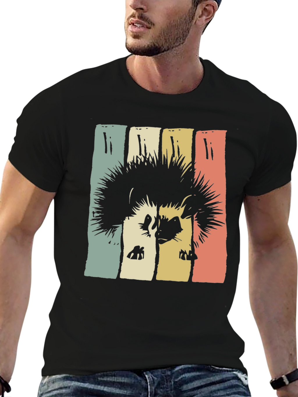 Retro Hedgehog Graphic Tee