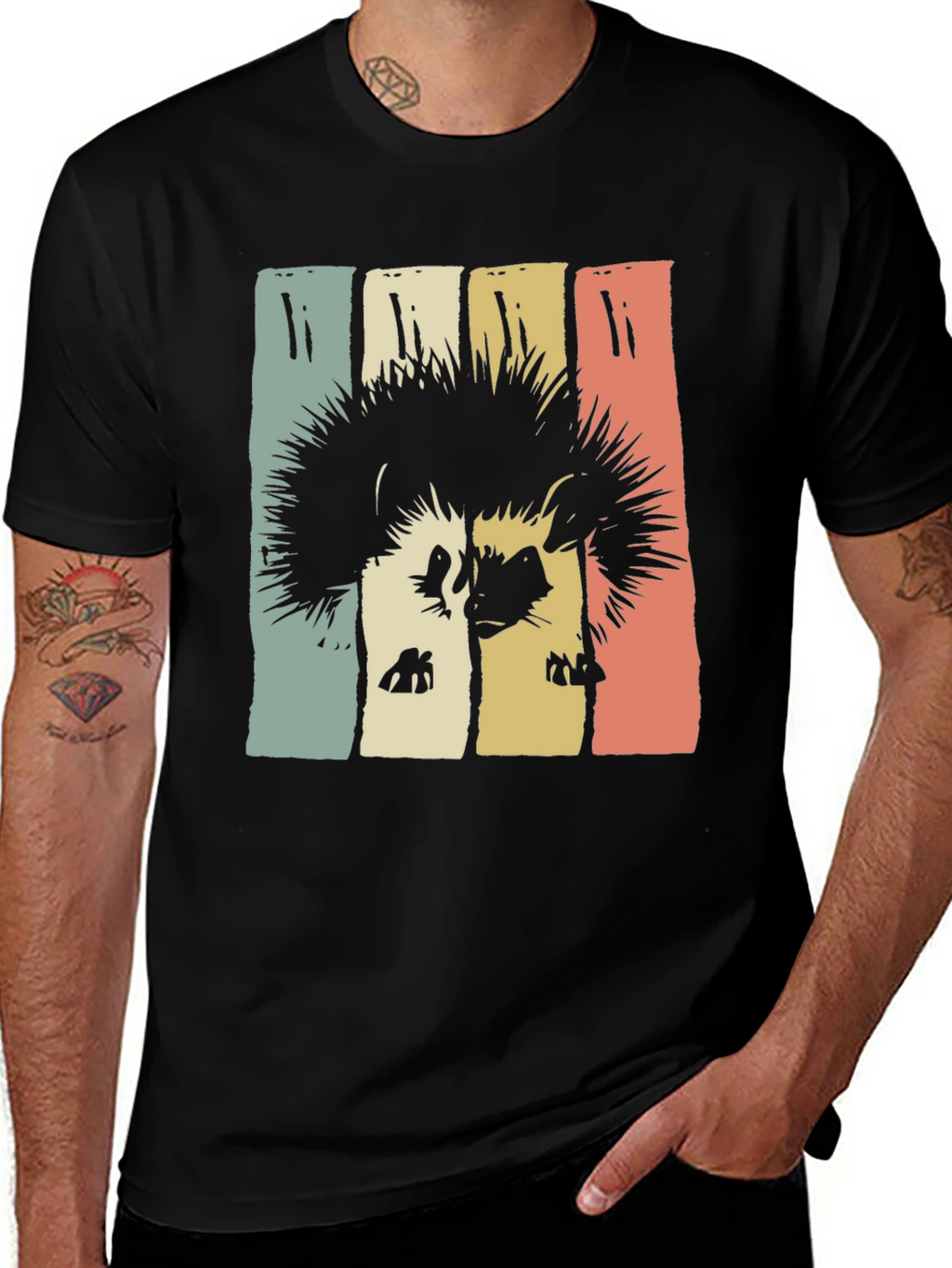 Retro Hedgehog Graphic Tee