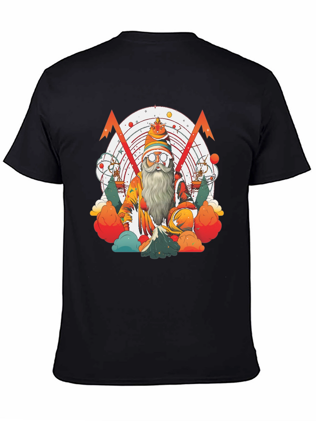 Whimsical Wizard Graphic Tee - Unique Design