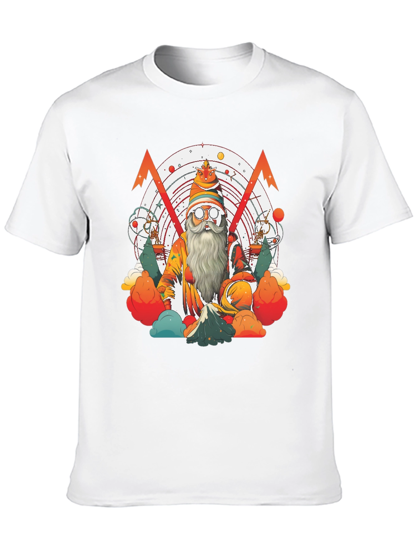 Whimsical Wizard Graphic Tee - Unique Design