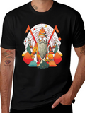 Whimsical Wizard Graphic Tee - Unique Design