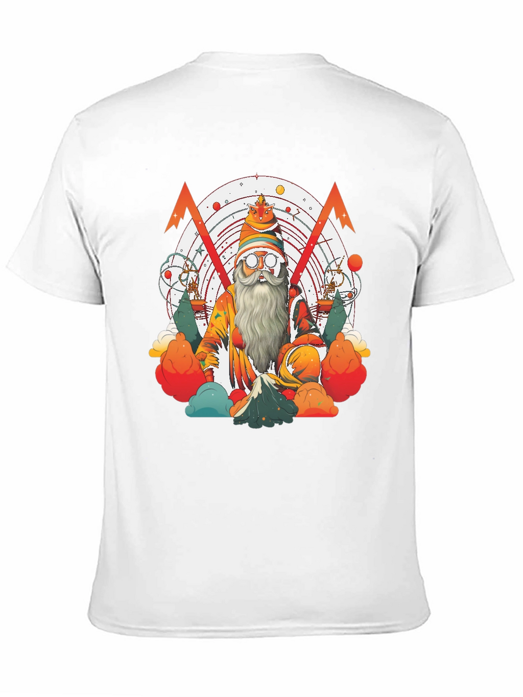 Whimsical Wizard Graphic Tee - Unique Design