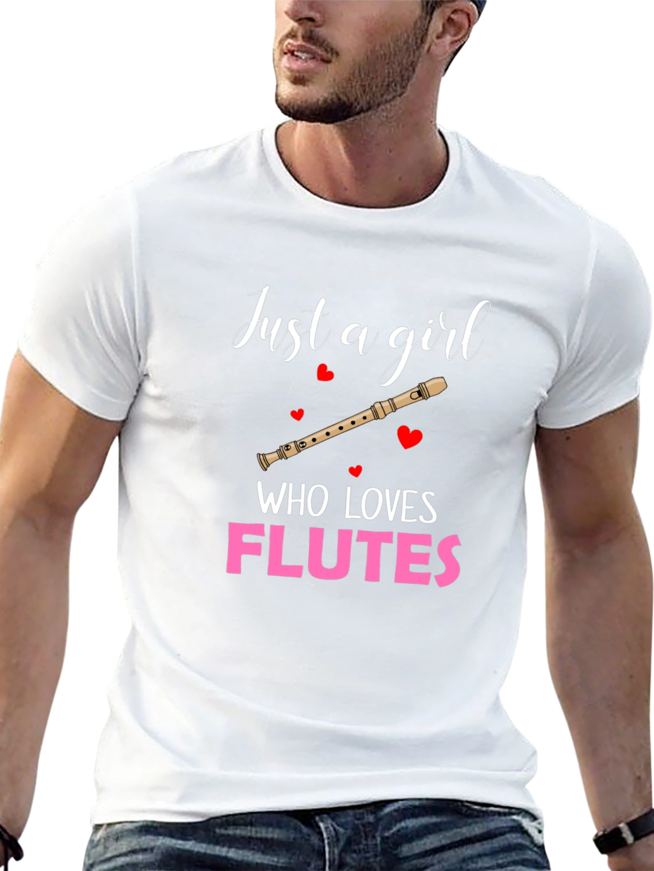 Just a Girl Who Loves Flutes T-Shirt