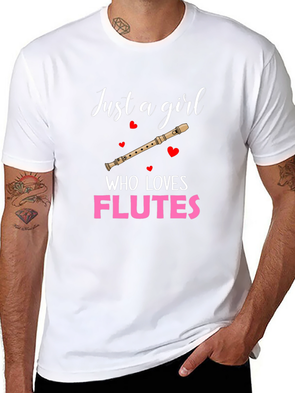 Just a Girl Who Loves Flutes T-Shirt