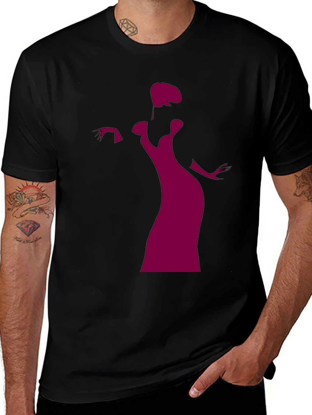 Elegant Silhouette Graphic Tee