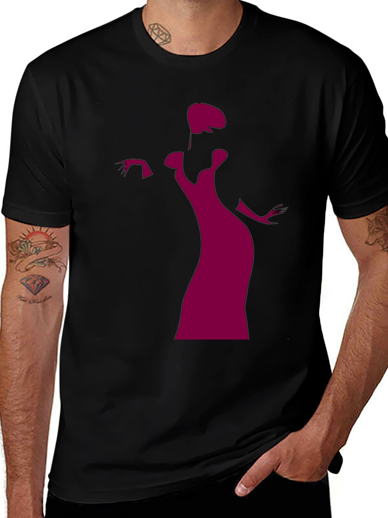 Elegant Silhouette Graphic Tee