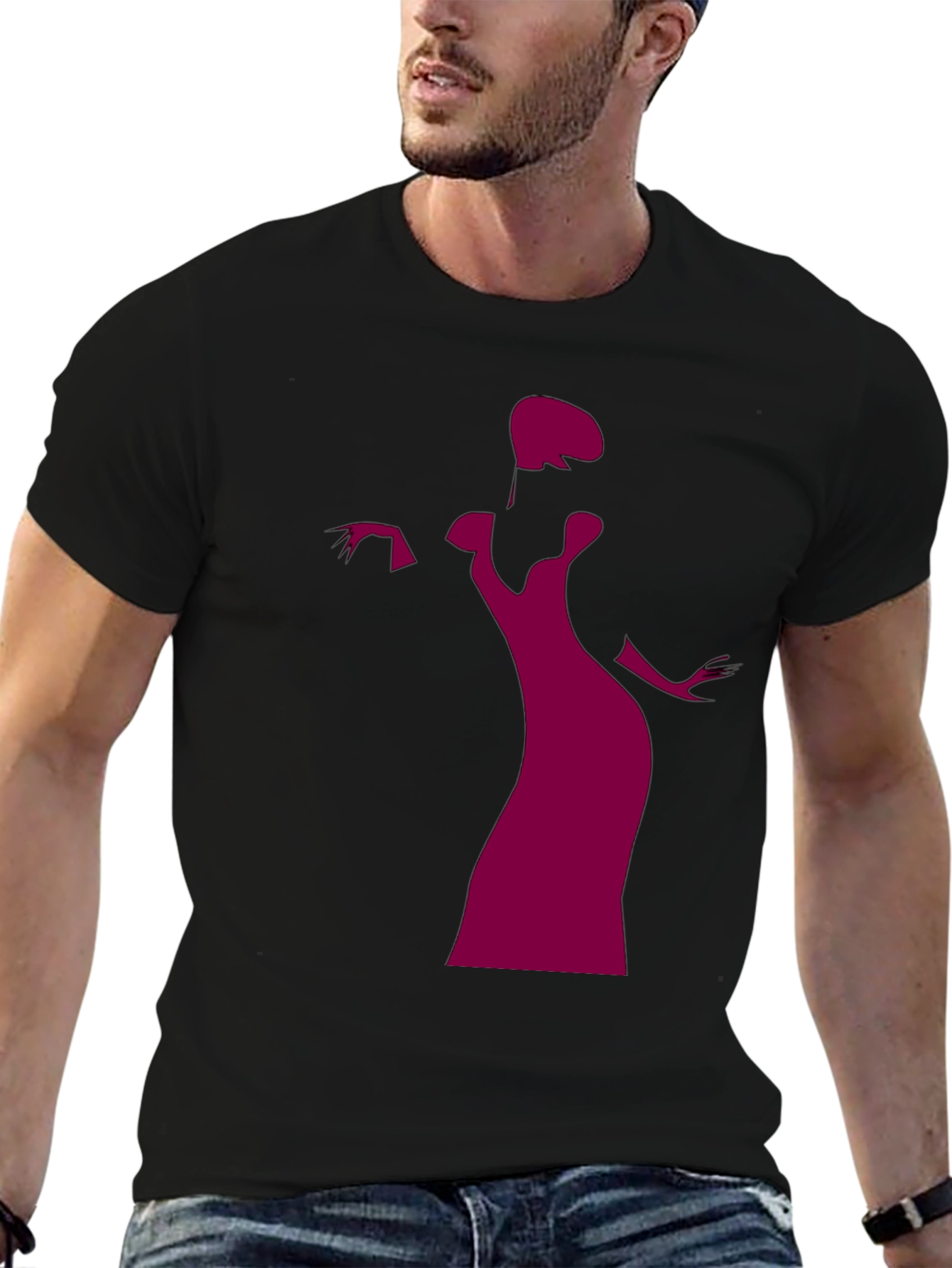 Elegant Silhouette Graphic Tee