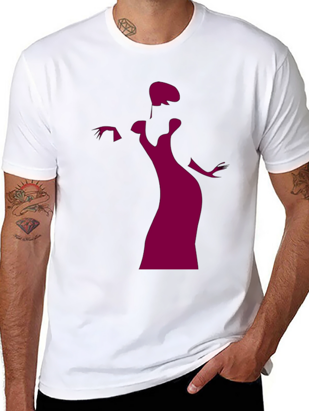 Elegant Silhouette Graphic Tee