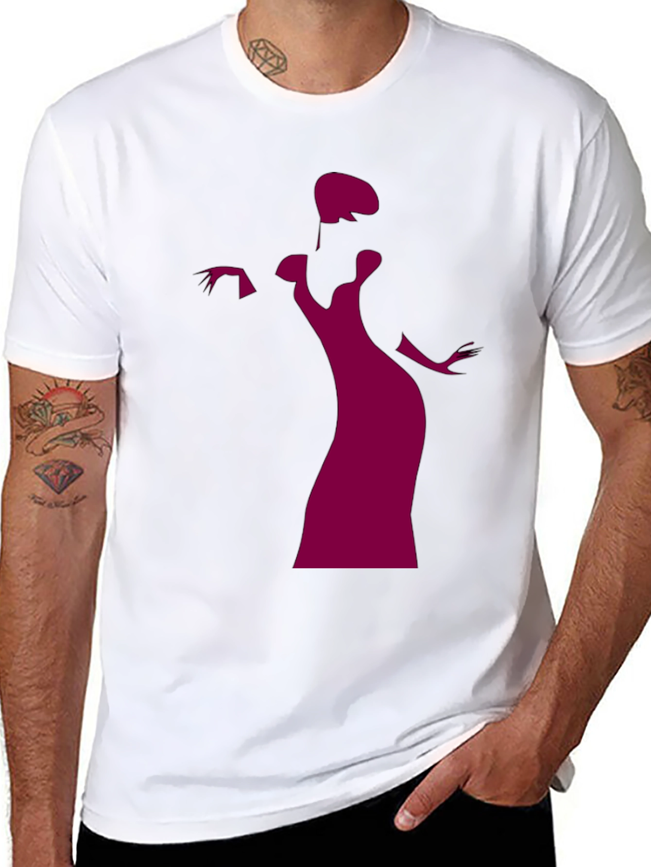 Elegant Silhouette Graphic Tee