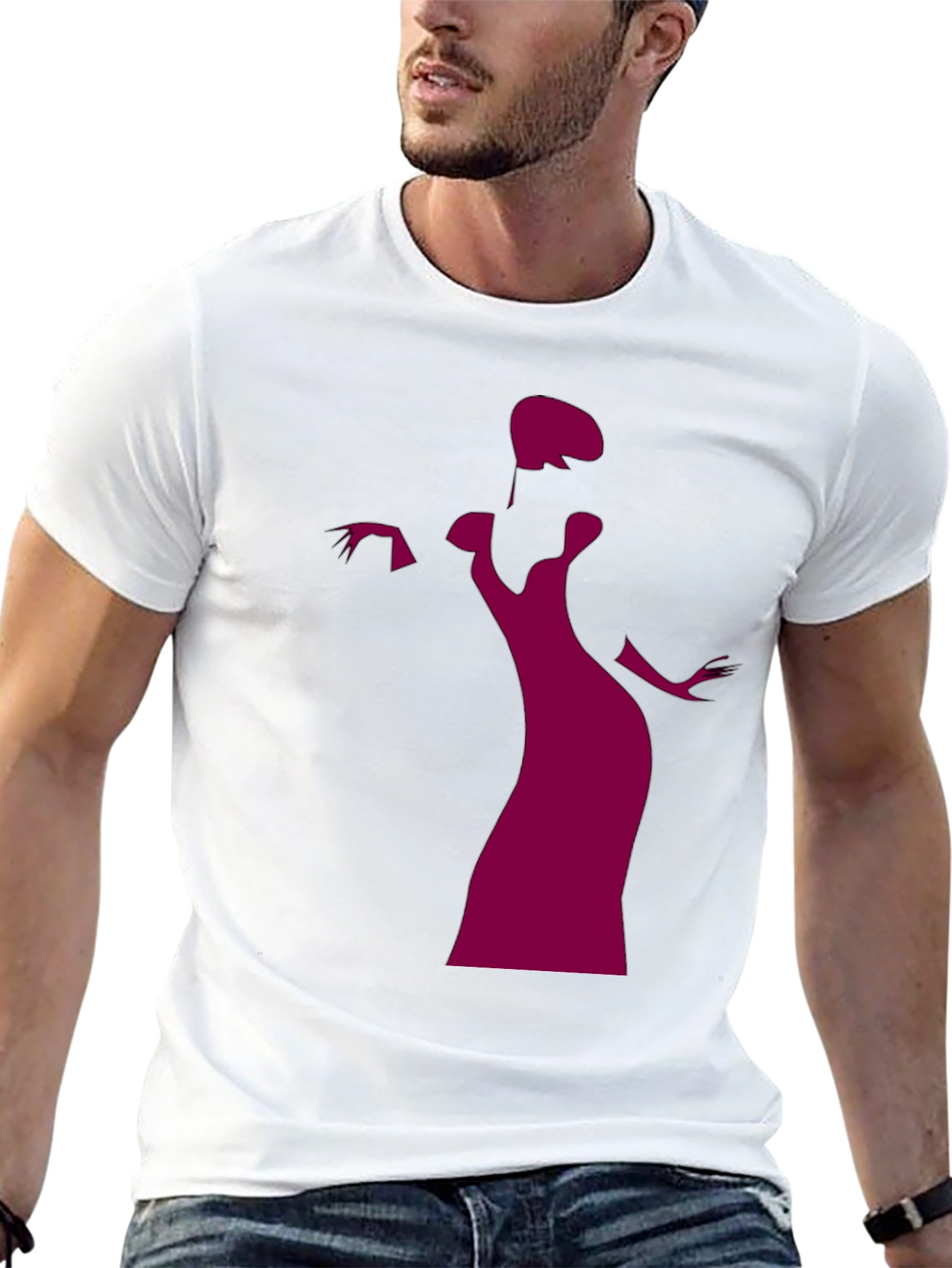 Elegant Silhouette Graphic Tee